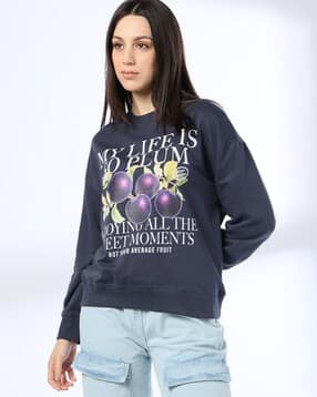 dnmx Women Graphic Print Regular Fit Sweatshirt-picture-52