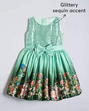 hopscotch Girls Floral Fit and Flare Dress-picture-47