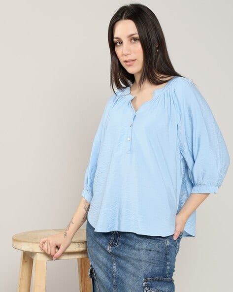 Lee Cooper Women Patterned Loose Fit Top