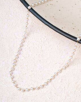 palmonas Women Gold-Plated Pearl-Beaded Chain-picture-17