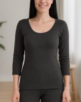 Women Pack of 2 Thermal Tops-image-3
