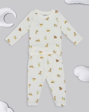pantaloons baby Cotton T-shirt and Pant Set-picture-45