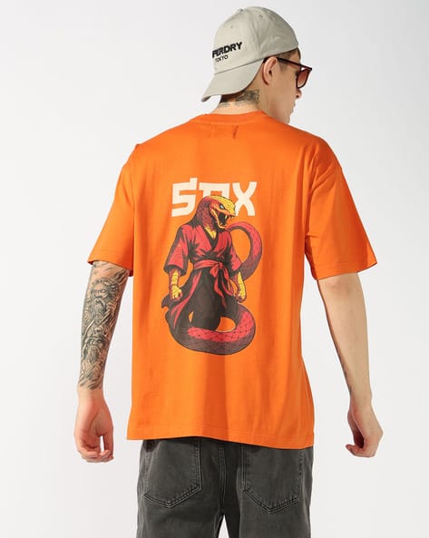 SUPERDRY Men Cobra Samurai Print Regular Fit Crew-Neck T-Shirt