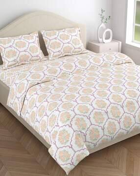 haus & kinder Combed Cotton 186 TC King Size Flat Bedsheet-picture-49
