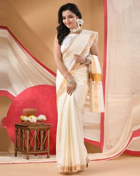 Indie Picks Women Handloom Cotton Saree