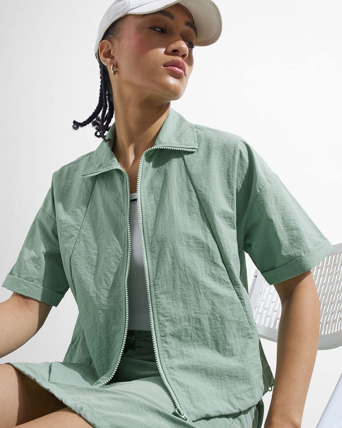 Buy TOKYO TALKIES Women Relaxed Fit Zip-Front Jacket Online | Ajio.com