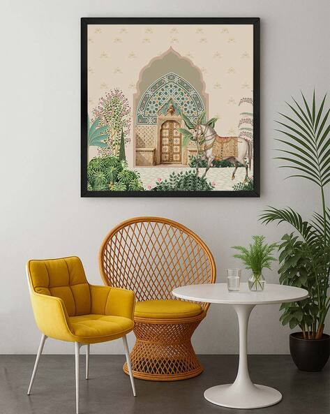 999store Indian Courtyard Canvas Wall Art