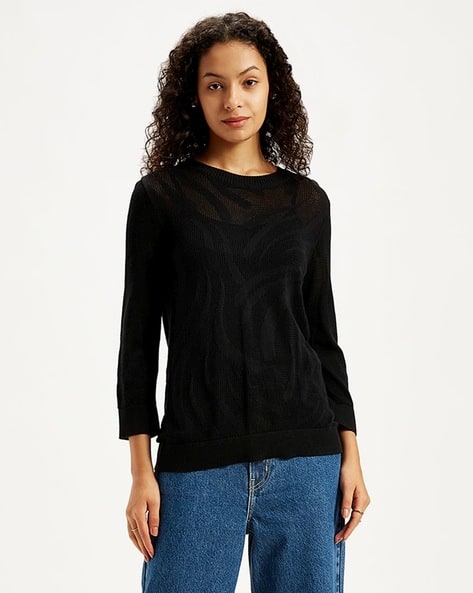 LEVI'S Women Patterned Regular Fit Pullover