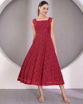 miss chase Midi Length Self-design Dress-picture-13
