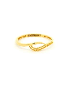 whp jewellers Women Yellow Gold Beaded Ring-picture-12
