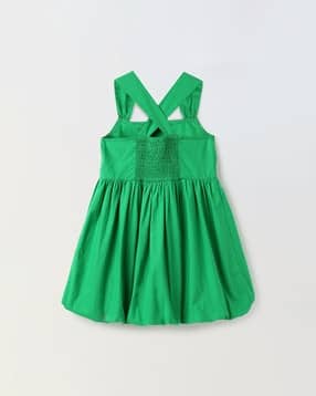 Girls Square-Neck A-Line Dress -image-49