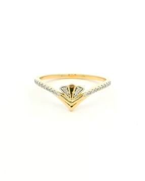 whp jewellers Women Yellow Gold Diamond-Studded Ring-picture-38