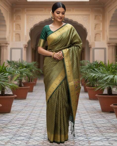 Saree mall Ethnic Motif Design Saree