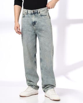 Men Mid-Rise Loose Fit Jeans