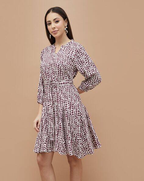 Fame forever by lifestyle Women Midi Abstract Dress
