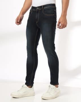 Men Lightly Washed Skinny Fit Jeans