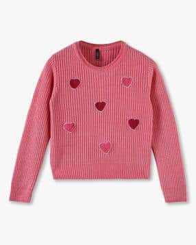 rio girls Girls Ribbed Round-Neck Sweater-picture-23