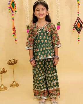 aj dezines Girls Floral Kurta with Bottomwear-picture-30