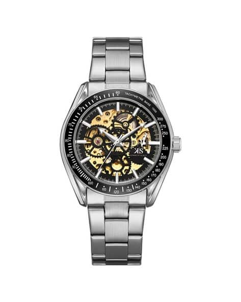 Kenneth Scott Men Analogue Wrist Watch with Stainless Steel Strap - K22312-SBSB
