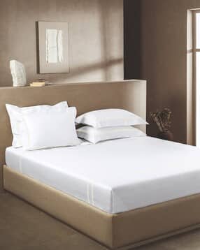 sansaar 200 TC Embroidered King-Size Bedsheet with Pillow Covers-picture-42