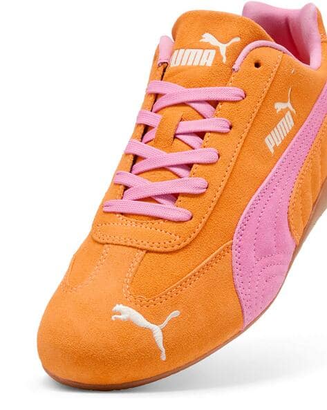 Buy PUMA Men Speedcat OG Sneakers | Orange Glo-Poised Pink Color