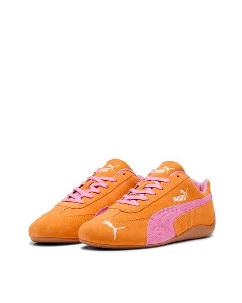 Buy PUMA Men Speedcat OG Sneakers Orange Glo-Poised Pink Color