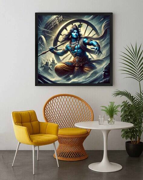 999store Lord Krishna Canvas Wall Art