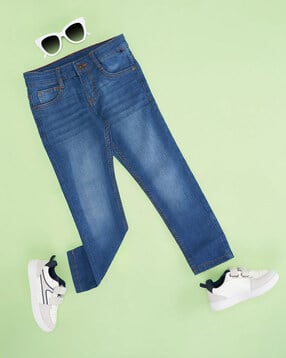 pantaloons junior Boys Slim Fit Jeans with Insert-Pockets -picture-50