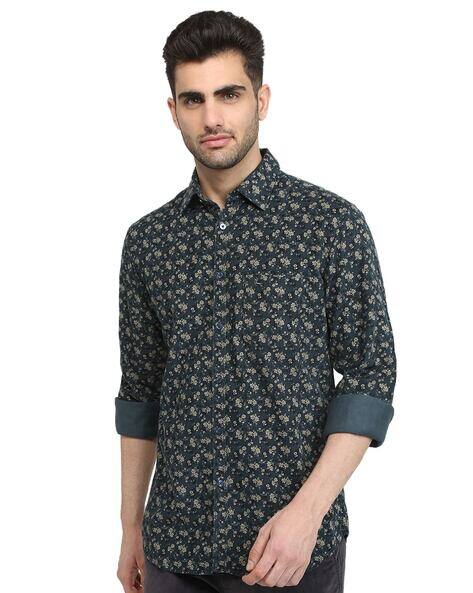 PARX Men Micro Print Slim Fit Shirt