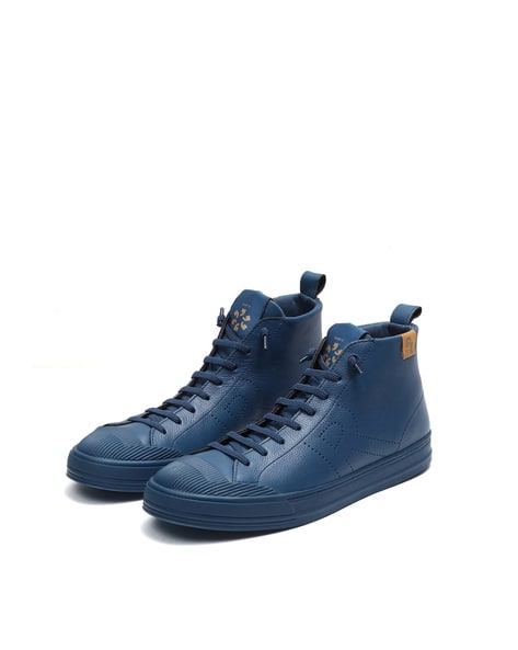 Men High-Top Lace-Up Sneakers