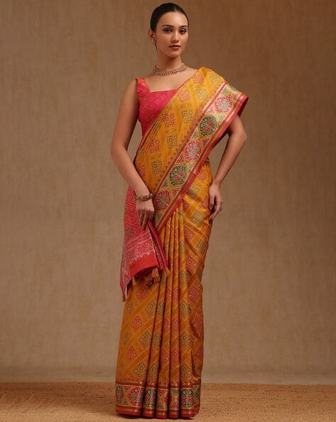Women Woven Georgette Saree