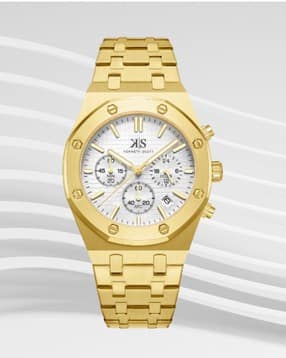 kenneth scott Men Analogue Wrist Watch with Stainless Steel Strap - K24112-GBGW-picture-34