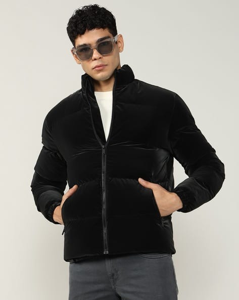 Men Quilted Relaxed Fit Puffer Jacket