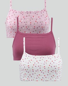 Pack of 3 Heathered Beginners Bra