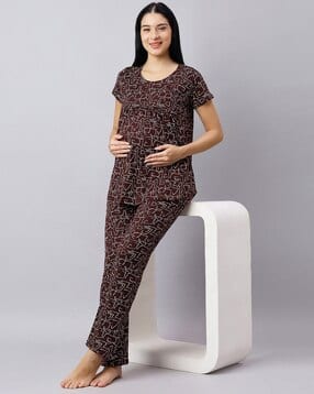 dzzo Women Printed Top & Pyjamas Set-picture-28