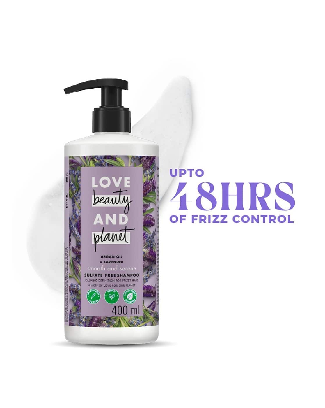 LOVE beauty AND planet Argan Oil and Lavender Smooth and Serene Shampoo For Women (multi, FreeSize)