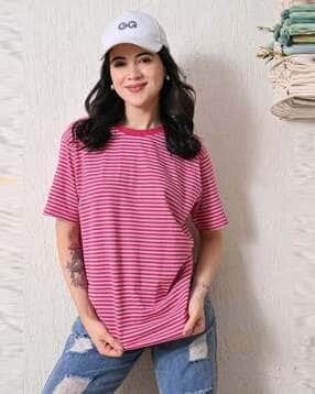leia Women Cotton Stripes T-Shirt-picture-41