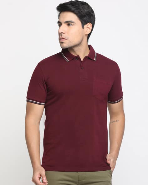 Buy Burgundy Tshirts for Men by MASCULINO LATINO Online