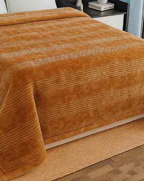 signature 350 GSM Striped Double Bed Blanket-picture-12