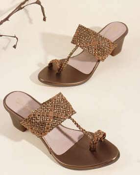 picktoes Women Chunky Heeled Sandals with Synthetic upper-picture-45