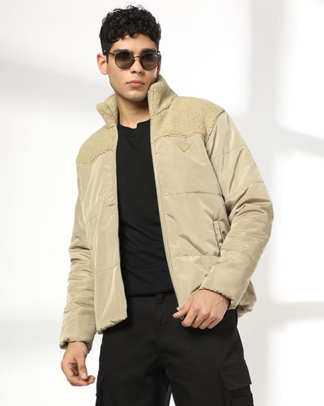 JOHN PLAYERS Men Quilted Slim Fit Puffer Jacket
