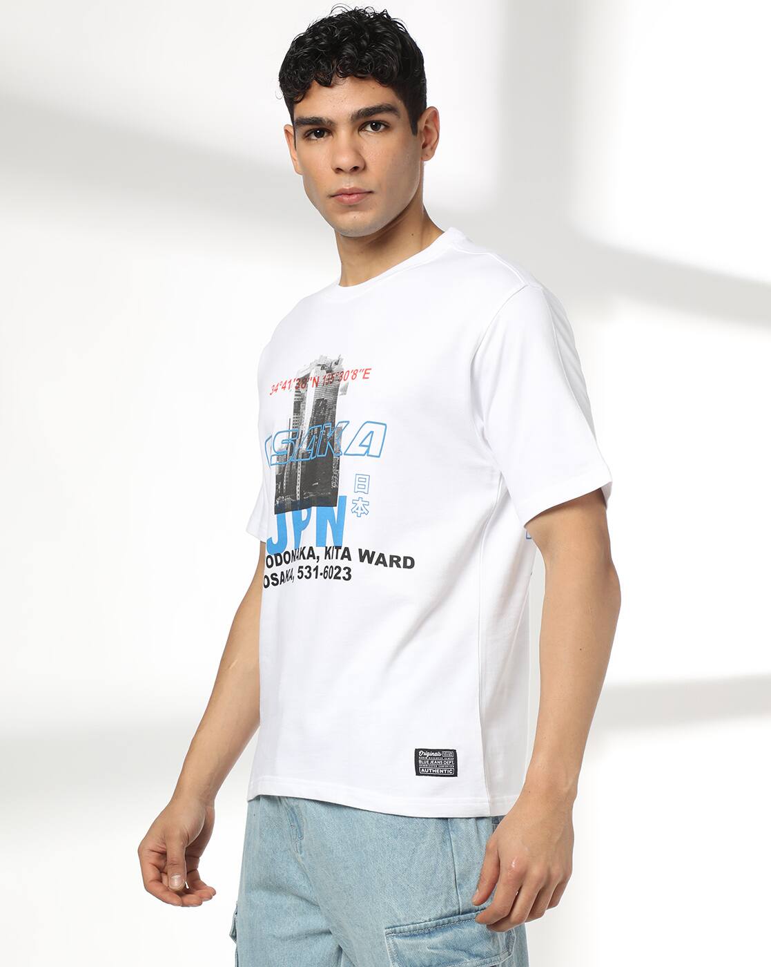 Buy White Tshirts for Men by DNMX Online | Ajio.com