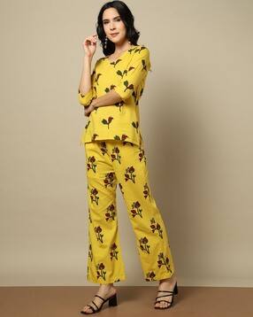 indie picks Bagru Syahi Begar Handblock Print   2-Piece Co-Ord Set-picture-15