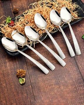 fns Set of 6 Dishwasher-Safe Stainless Steel Spoons-picture-19