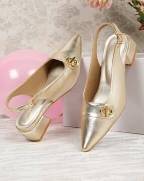 flat n heels Women Pointed-Toe Chunky-Heeled Shoes-picture-30