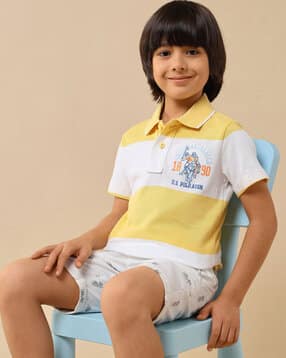 u.s. polo assn. Boys Cotton Stripes Polo T-Shirt-picture-18