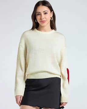 bewakoof Women Round-Neck Pullover with Full Sleeves-picture-48