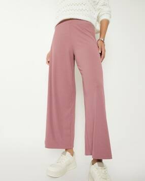 max Women Ribbed Wide Leg Trousers-picture-41