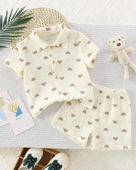 SURATSUIT Boys Popcorn Shirt & Shorts