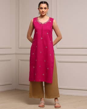 biba Women Cotton Straight Kurta-picture-27